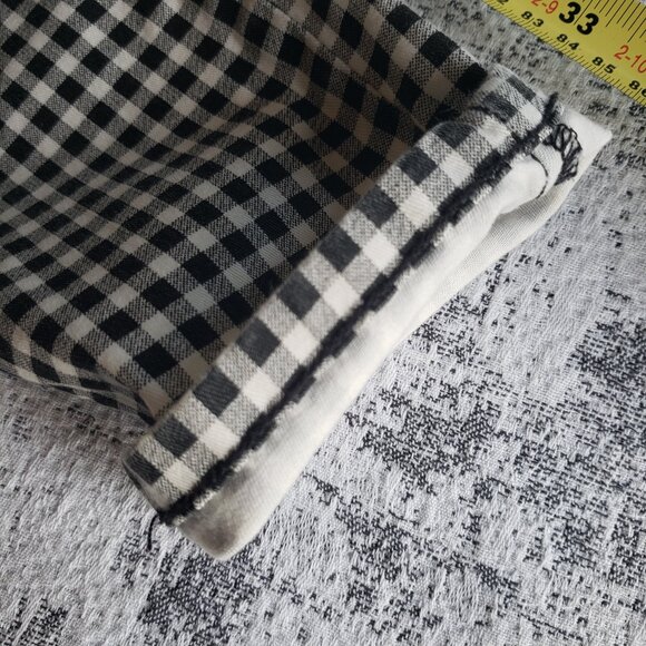 Iconic Y2k Guess Jeans Black White Gingham Check Stretchy Low Rise Jeans - Picture 13 of 16